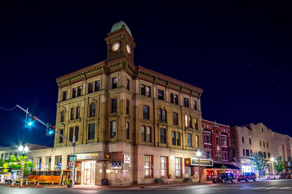 The Phoenix Building in Auburn is a fine example of the old downtown districts found all over the region.