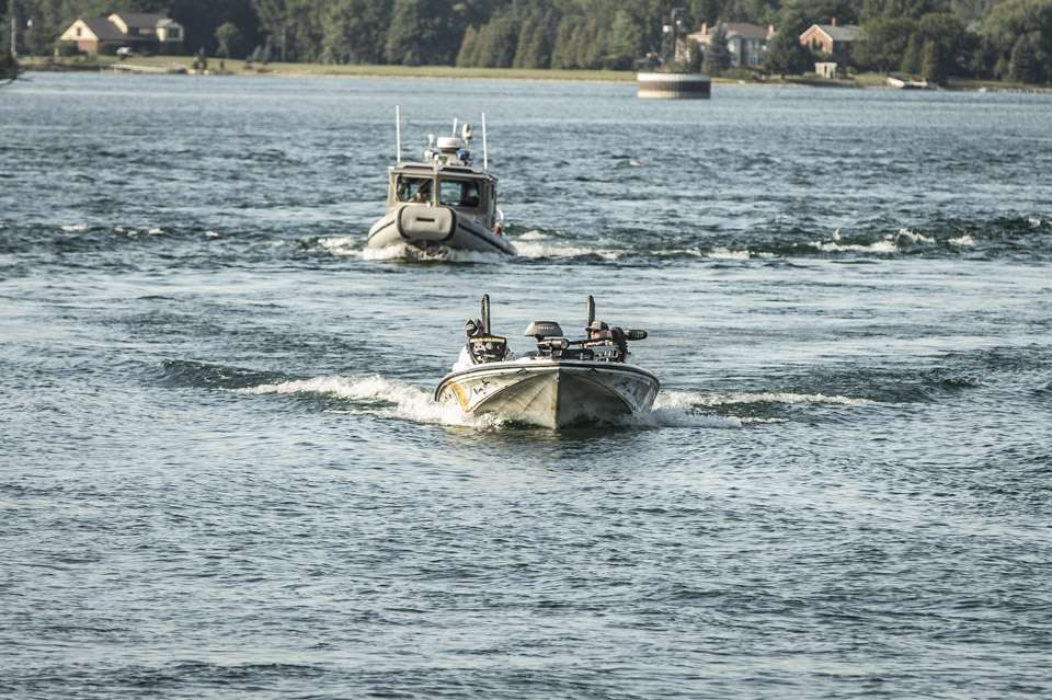 A glimpse behind the scenes on day two of the 2019 Berkley Bassmaster Elite at St. Lawrence River presented by Black Velvet.