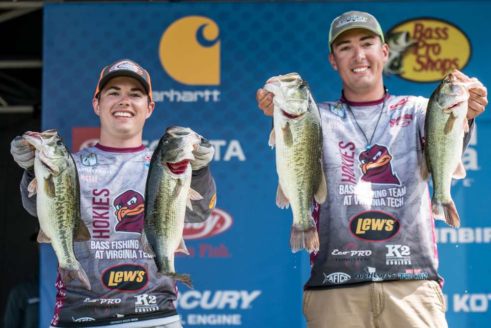 Perry Marvin and Cantley Krafft of Virginia Tech University  (8th, 34 - 1)