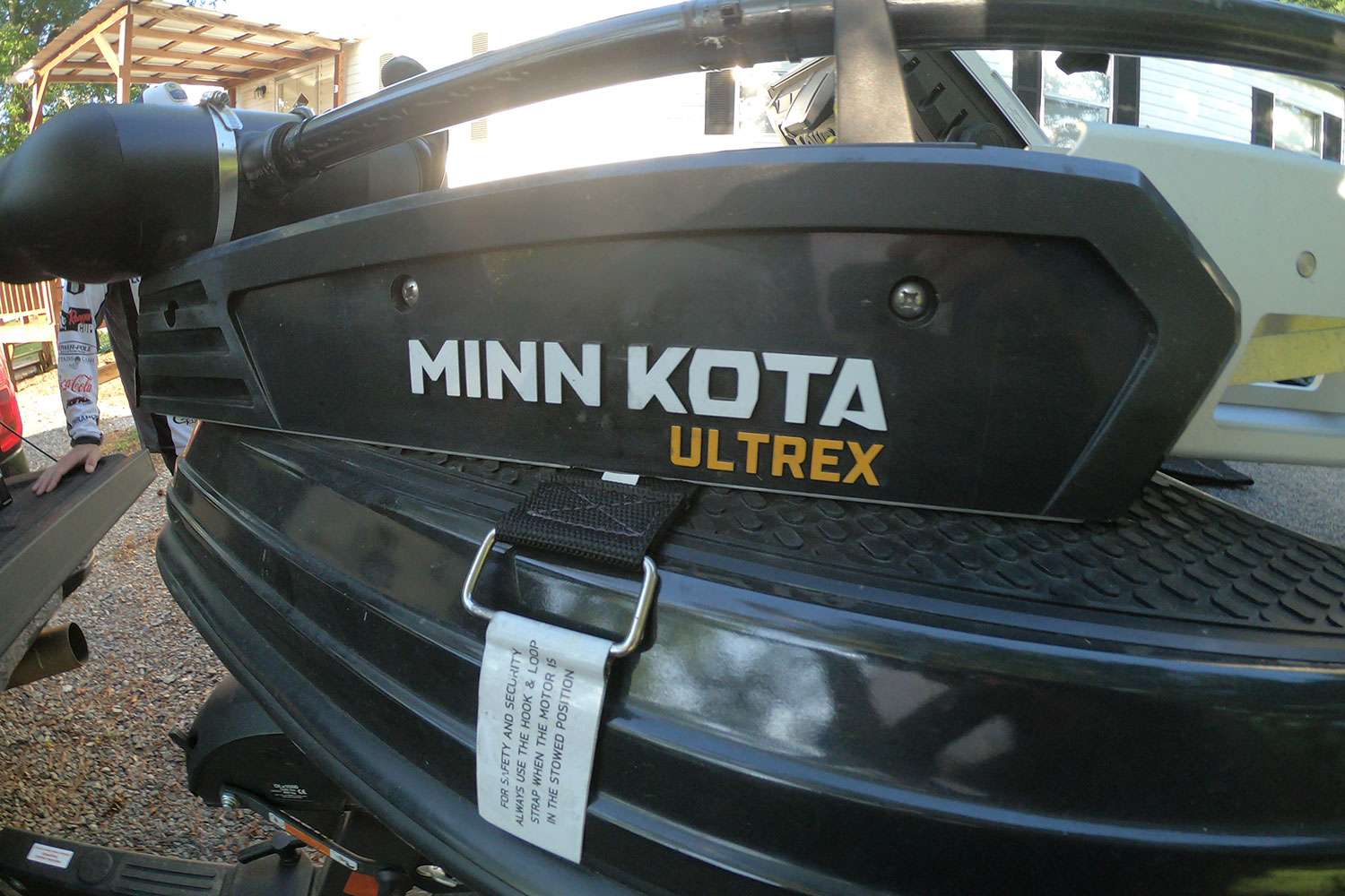 Starting at the front, his rig is powered with a Minn Kota Ultrex. 