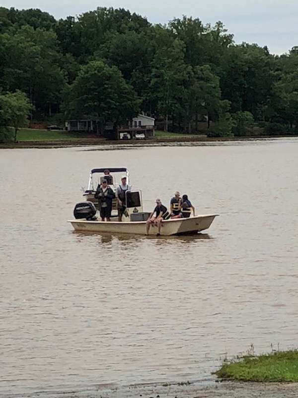 Anglers from the Brunswick Academy Vikings Fishing Club volunteered recently to make repairs and improvements to native vegetation enclosures or 