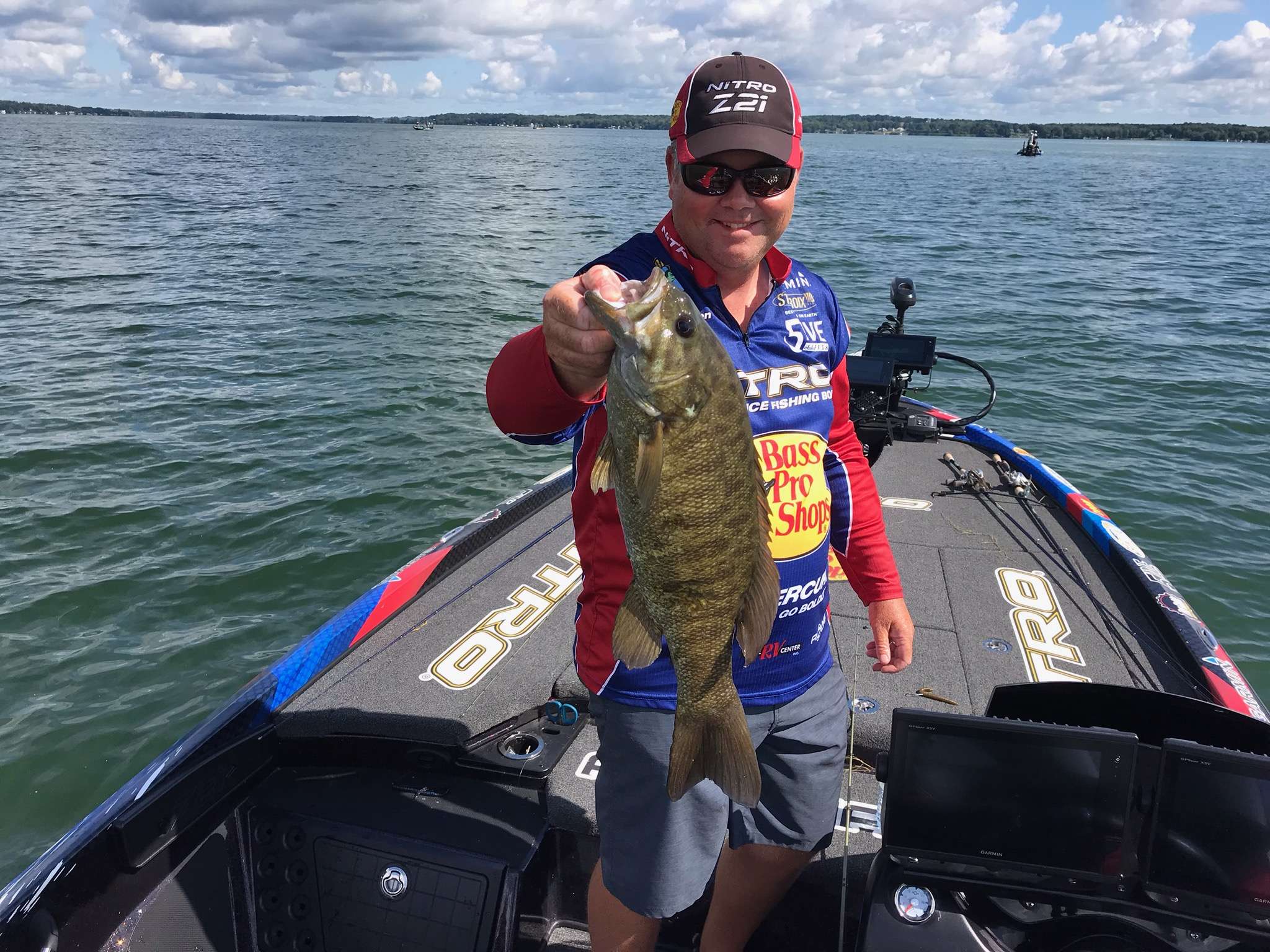Brian Snowden with a nice smallmouth for #5