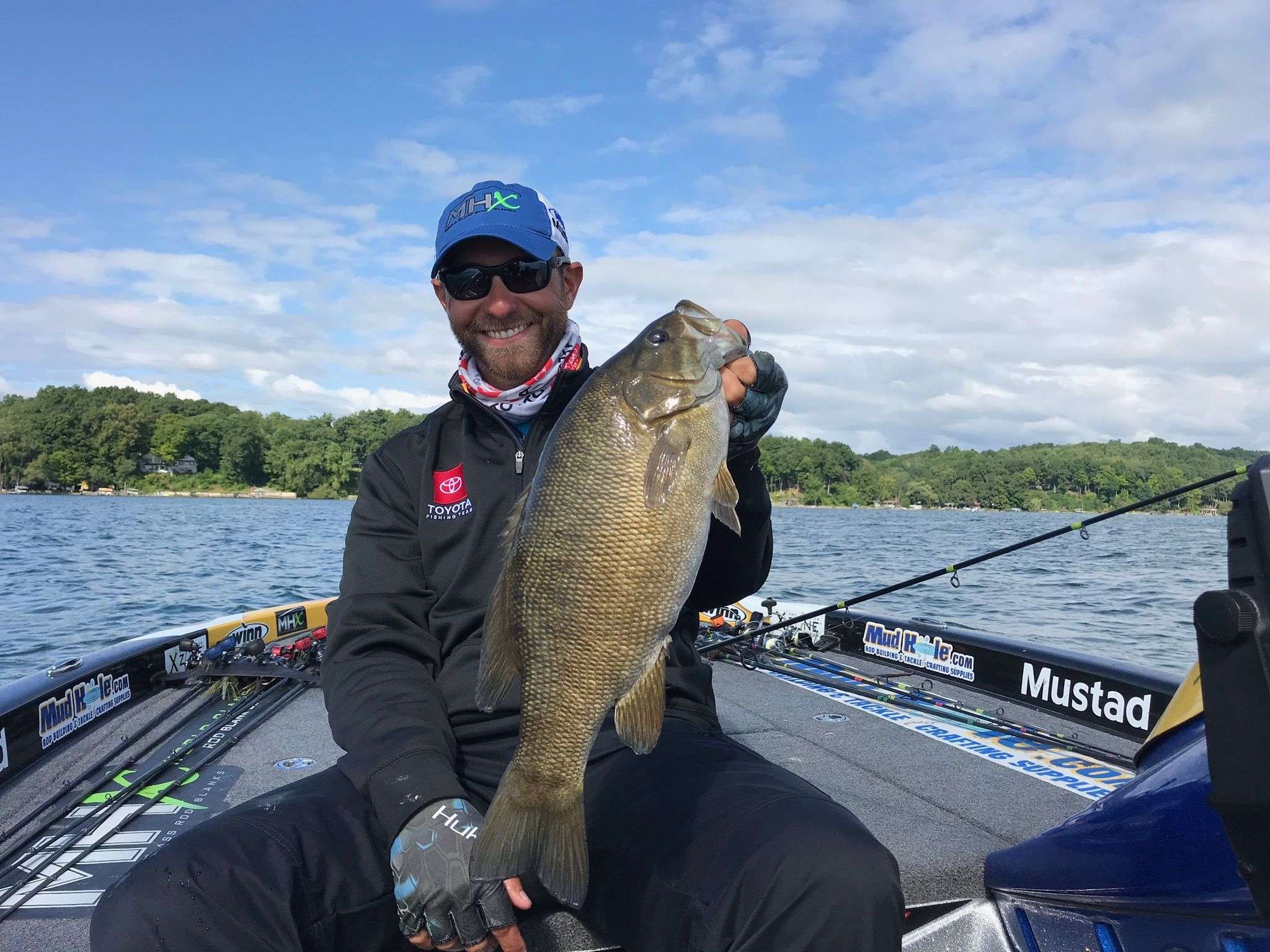 Lester with another good smallie.