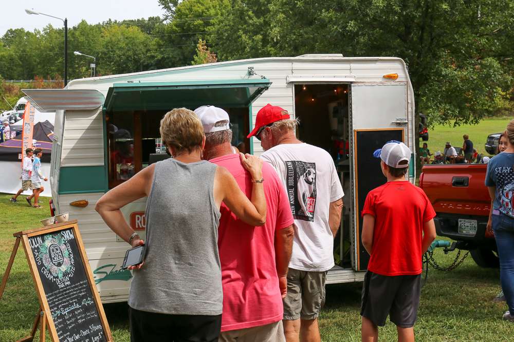 Rollin Snow brought their food truck to provide some cool treats for the crowds each day. 