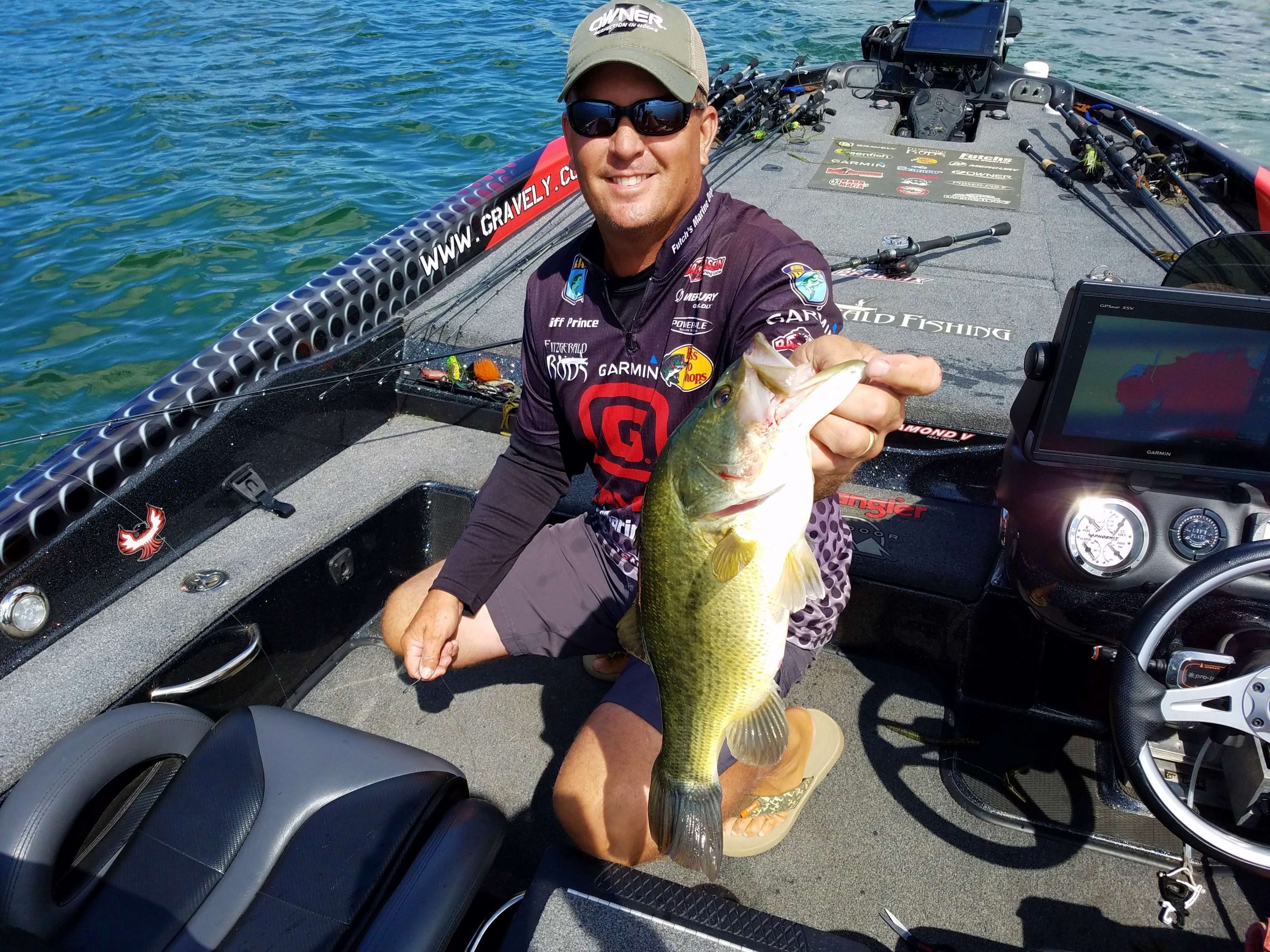 Cliff Pace landed this much needed 3-pounder and culled out a 1.5-pounder.
