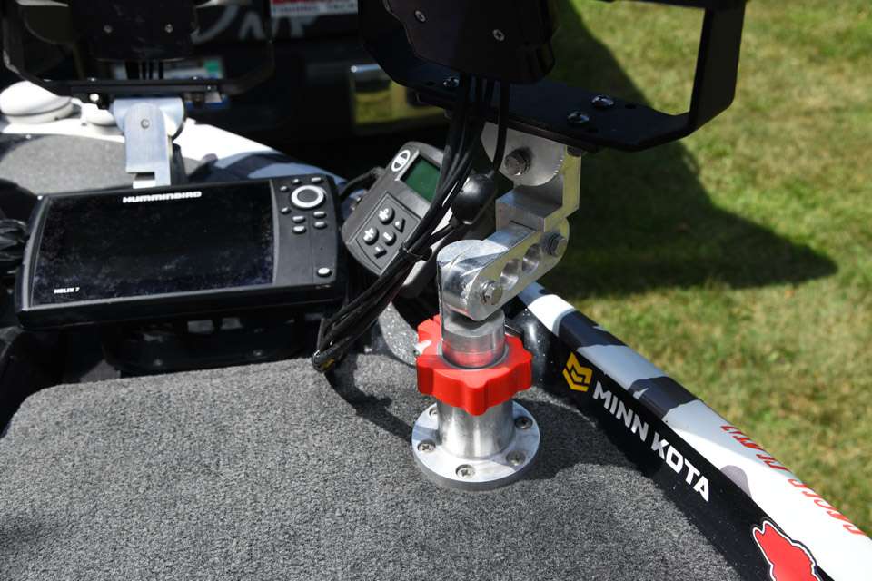 Pipkens uses these TH Kong Mounts for the bow units. âI donât have to remove the graphs for running in rough water,â he said. âThey are adjustable, sturdy and take up less floor space than hard mounting the entire bracket.â 

