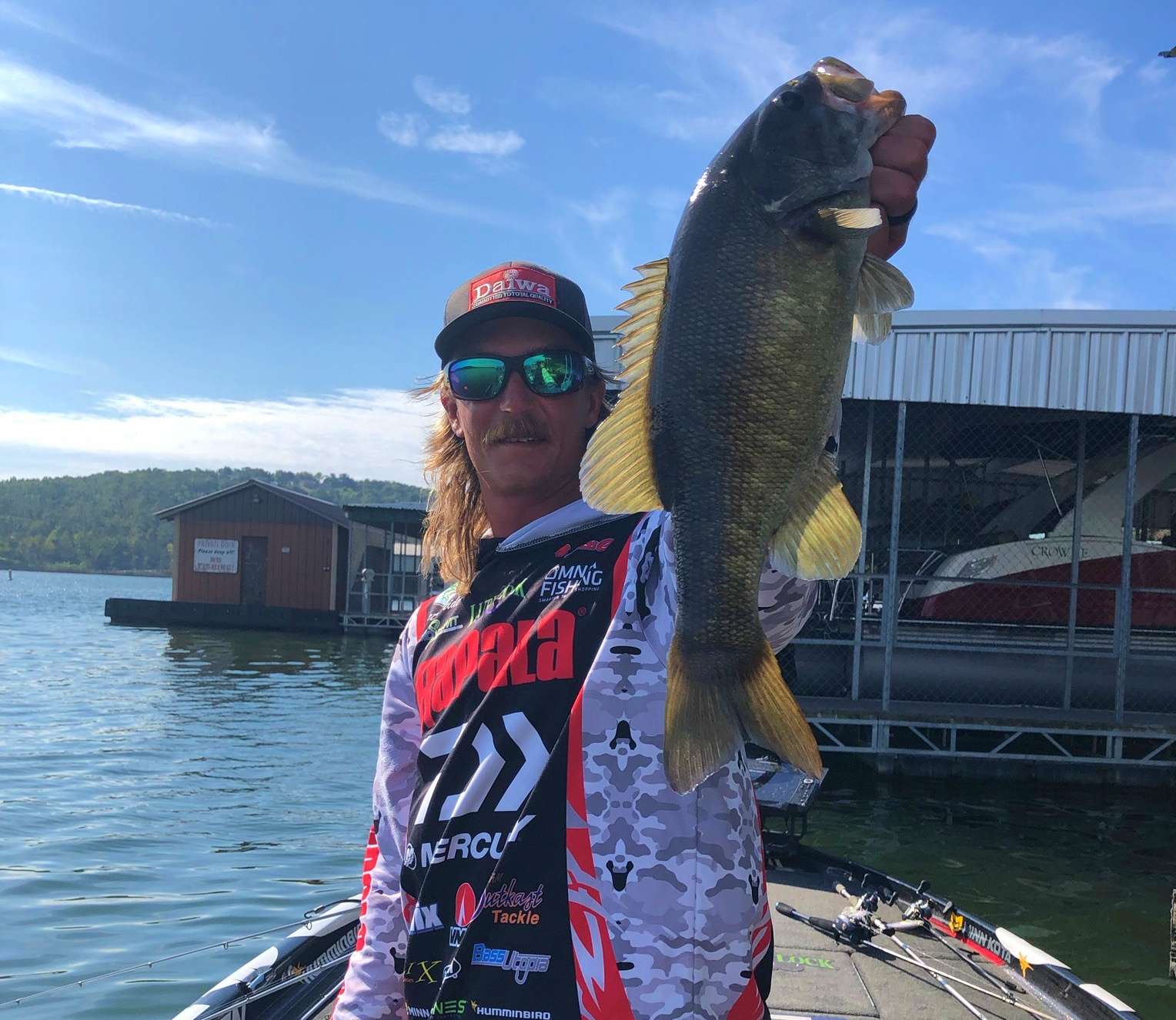 Seth doing what Seth does best! 2-8 smallie.