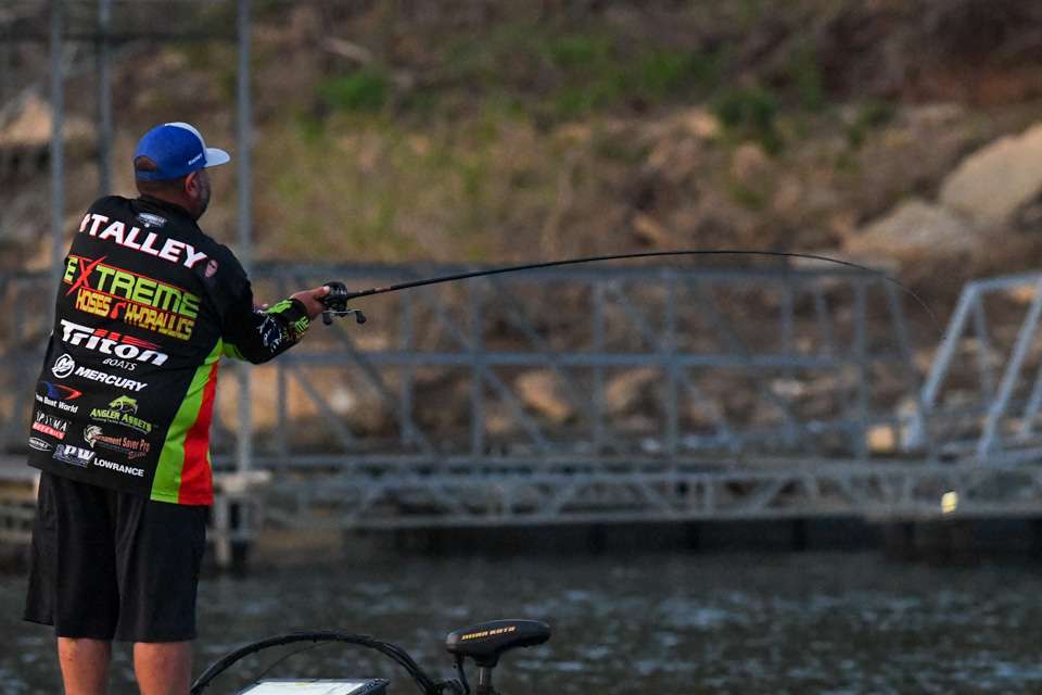 Catch up  with Elite Series pro Frank Talley on Day 3 of the Cherokee Casino Tahlequah Bassmaster Elite at Lake Tenkiller.