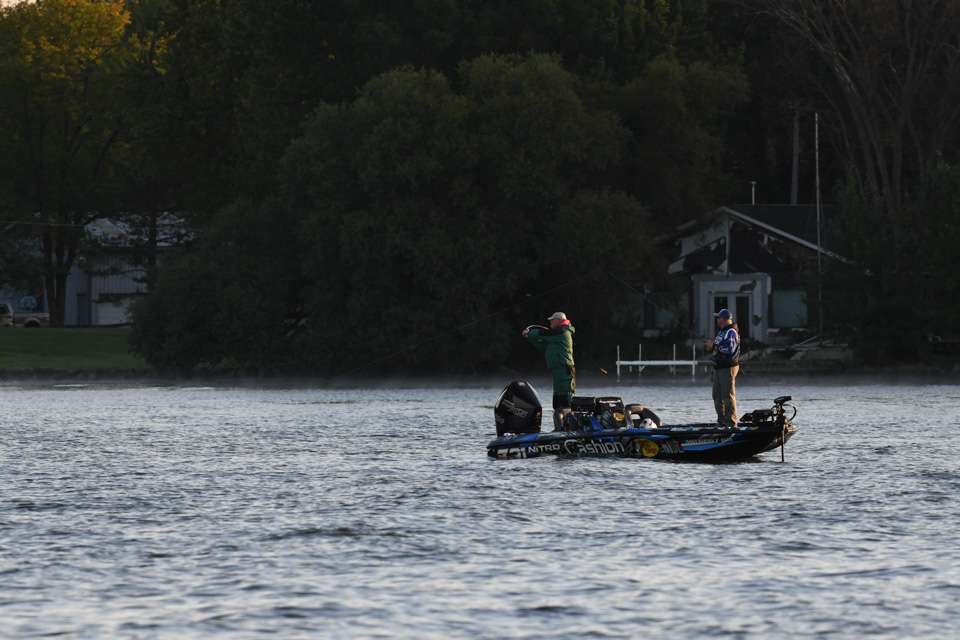 See the pros and co-anglers fish during Day 2 of the Basspro.com Bassmaster Eastern Open at Oneida Lake.