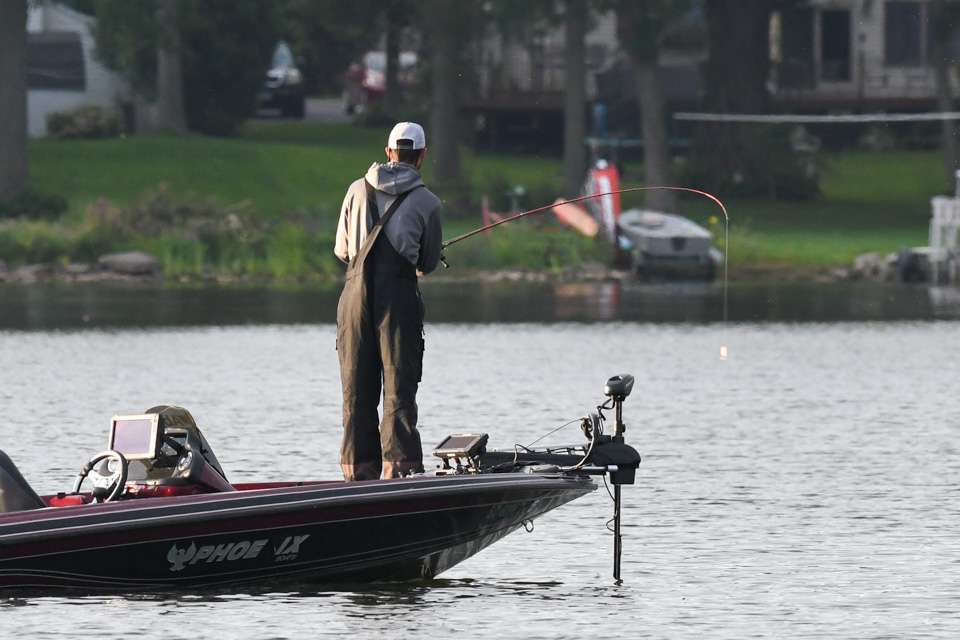 See Day 2 leader Kameron Harbin's early catches during Day 3 of the Basspro.com Bassmaster Eastern Open at Oneida Lake.