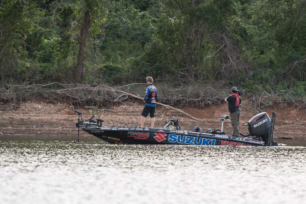 Ride along with Elite Series pros Brandon Card and Hunter Shryock as they tackle Lake Tenkiller on Championship Sunday of the Cherokee Casino Tahlequah Bassmaster Elite.