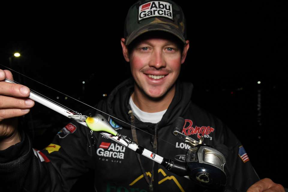 <b>Mike Huff (64-6; 7th) </b><br>
Mike Huff used a Ned rig, dropshot and crankbait. That choice was a Berkley Digger 8.5. 

