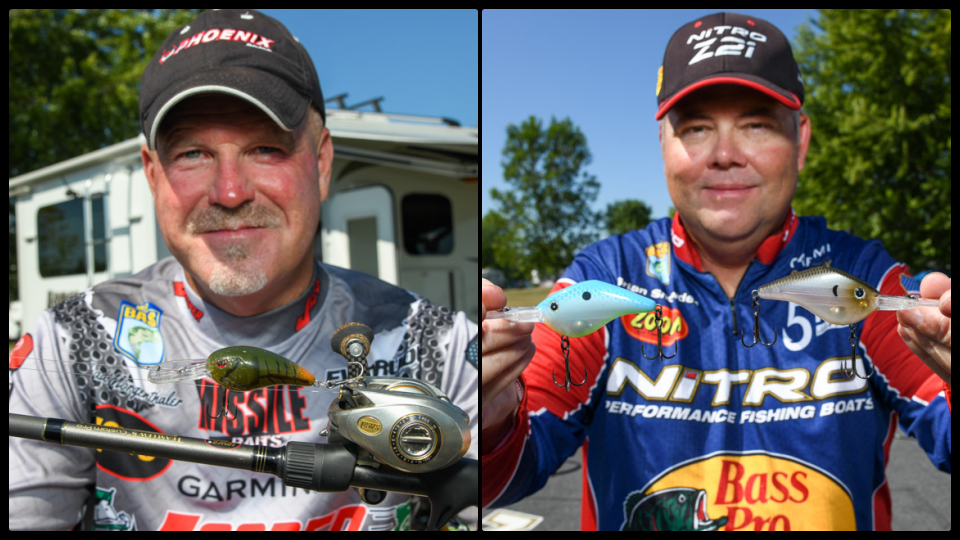 Elite Series pros Brian Snowden and Chad Morgenthaler offer up their top baits for catching giant fall bass.