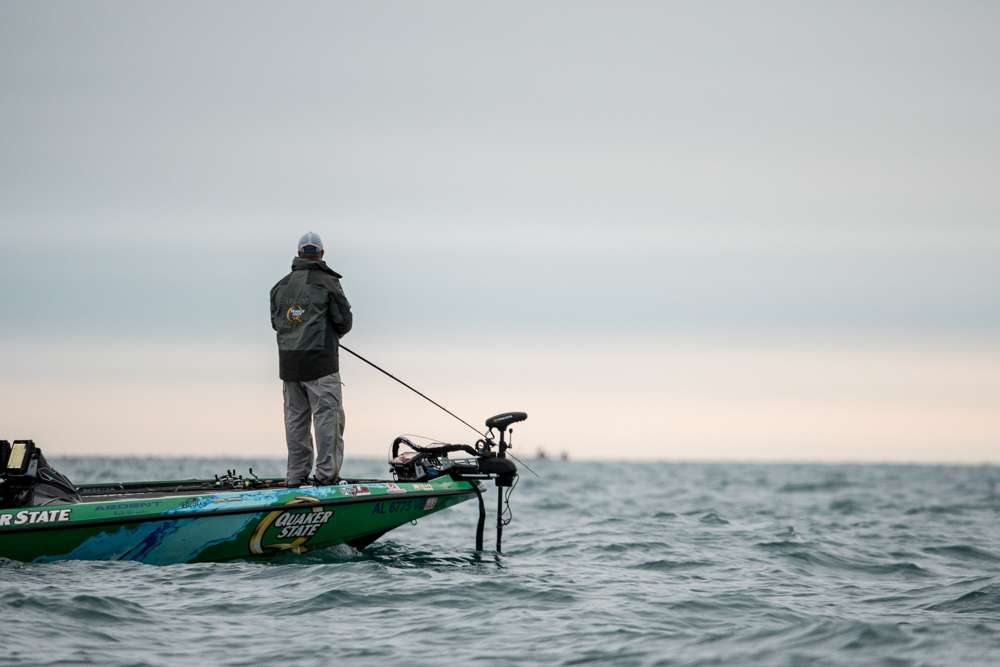 Follow along with Scott Canterbury Day 2 of the 2019 Toyota Bassmaster Angler of the Year Championship!