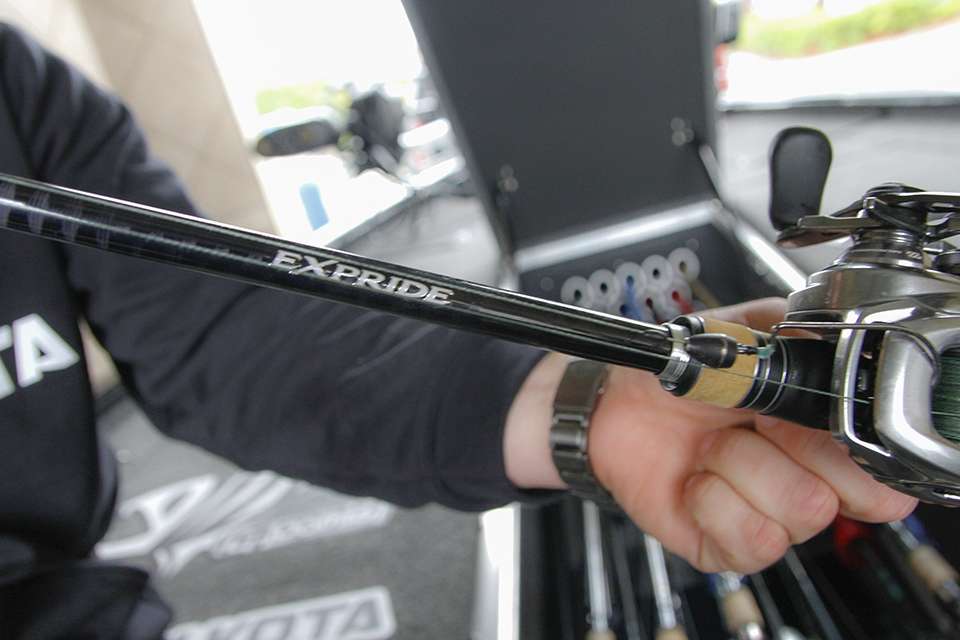 He loves the Shimano Expride rod.