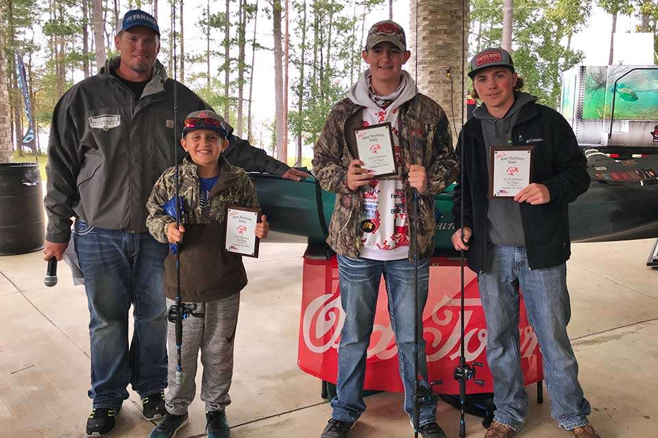 Winners in each age group were: Hunter Laskoskie, 12 and under, Brady Tucker 13-15, and Mathew Perry 16-18