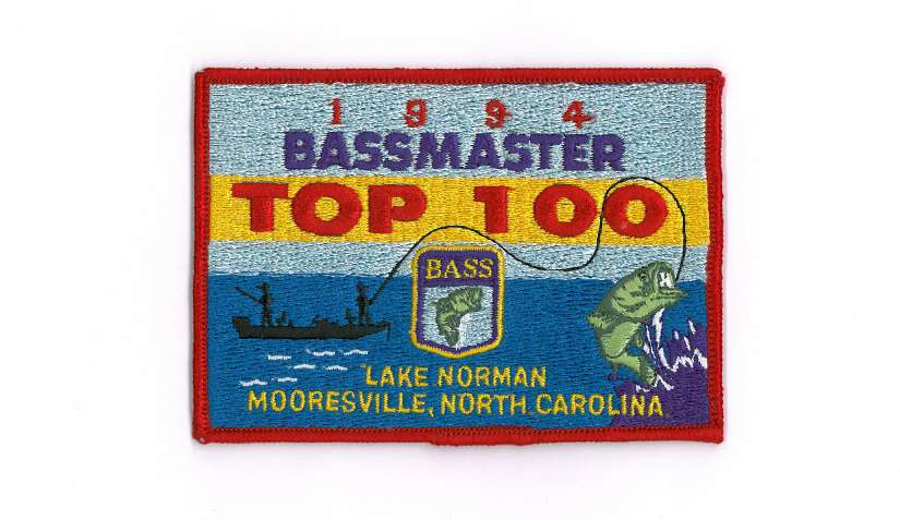 Rare Vintage Bassmaster Tournament Patch 1987 Top 100 Florida 