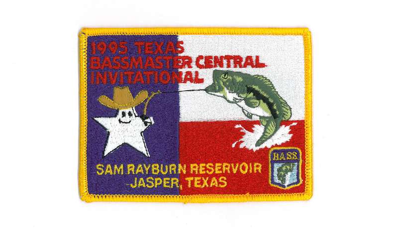 Rare Vintage Bassmaster Tournament Patch 1997 Texas Central Invitational 