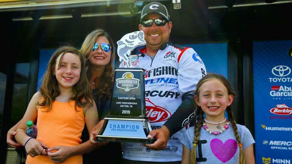 He was John Cox, who won the tournament in shallow water where largemouth were cruising the shorelines. 
