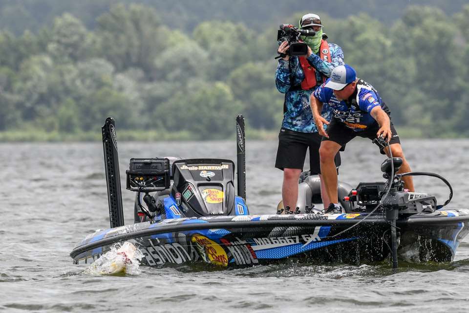 <b>Lake Guntersville</b><br>
Lake Guntersville in late June. Put those words together and it spells out a classic ledge fest. The pros threw out the textbook of summertime bass fishing and caught bass shallow and deep. 
