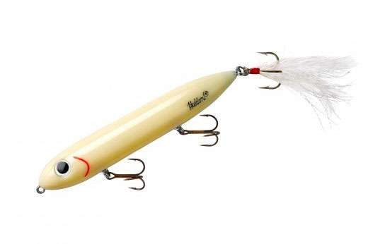 <p><b>Heddon Feather Dressed Super Spook and Jr</b></p>
Anglers requested more models be added to the feather-dressed line, so thatâs what the company. They decided to add a premium rear feathered treble hook to six of the best-selling colors in the Super Spook and Super Spook Jr. These new models boast added attraction while sitting still or walking along the surface. Any avid fisherman would love to find this take on the classic sitting under the tree.<br>
<p><b>MSRP: $7.79-$8.99</b></p>
<a href=