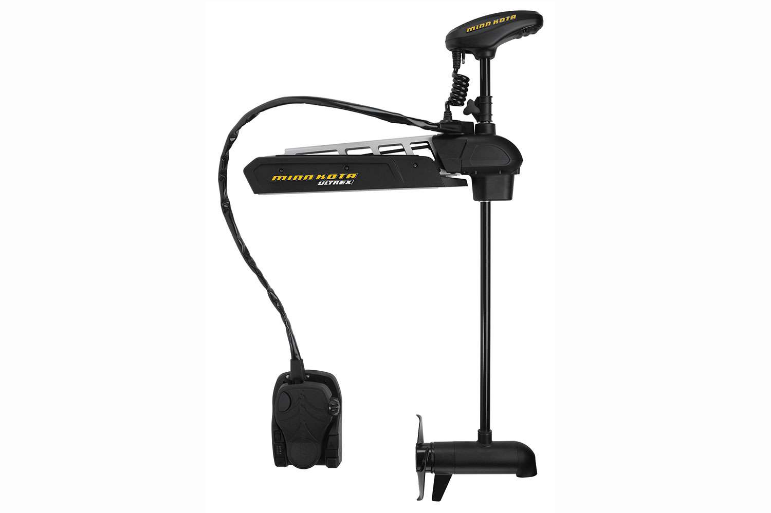 <p><b>Ultrex with Built-In MEGA Side Imaging</b></p>
The Ultrex trolling motor from Minn Kota revolutionized boat control by combining Spot-Lock and other boat control technologies like Jog and Follow the Contour with power steering in an intuitive and responsive heel-toe foot pedal. Now, in the newest evolution of the proprietary One-Boat Network, Minn Kota has incorporated Humminbirdâs MEGA Side Imaging into the Ultrex, resulting in the clearest, sharpest real-time images from the bow of the boat. With Built-In MEGA Side Imaging, imaging technology with performance thatâs nearly three times greater than traditional 455 kHz frequencies, the transducer is housed in the motorâs lower unit and the wiring runs through the indestructible composite shaft providing clean rigging that is protected from damage over time. In addition, having the transducer integrated into the trolling motors allows anglers to see what is directly below the bow and to the side of the boat, rather than the transom, meaning anglers can make better informed decisions in real time.<br>
<p><b>MSRP: $2,999.99</b></p>
<a href=