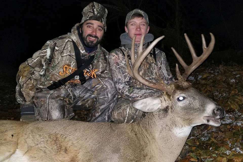 Groh was just as proud for his son, Tucker, for this buck he named Flyboy. âTucker named him after multiple trailcam pics and other people posting pics of him in their yard. Congrats kid!â