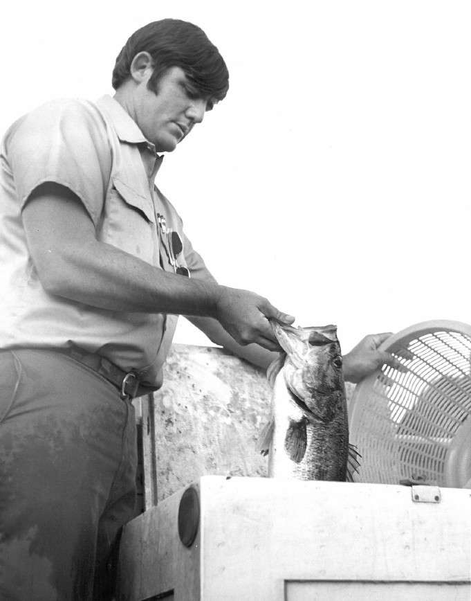 <p><u><strong>First catch-and-release tournament</strong></u></p>
<p>Four years after B.A.S.S. was founded, Ray Scott made a monumental decision: That bass would be returned to the water after each day of competition. The first event of 1972, the Florida National, was the first to implement Scott's "Don't Kill Your Catch" policy. Competitors' catches went into "Big Blue," a specially designed temperature-controlled aerated holding tank. It was a far cry from the previous tournaments, in which bass were brought in on stringers and hung on the leaderboard for display. With the new policy, bass survival was at 80 percent -- much improved from the previous zero percent survival.</p>
