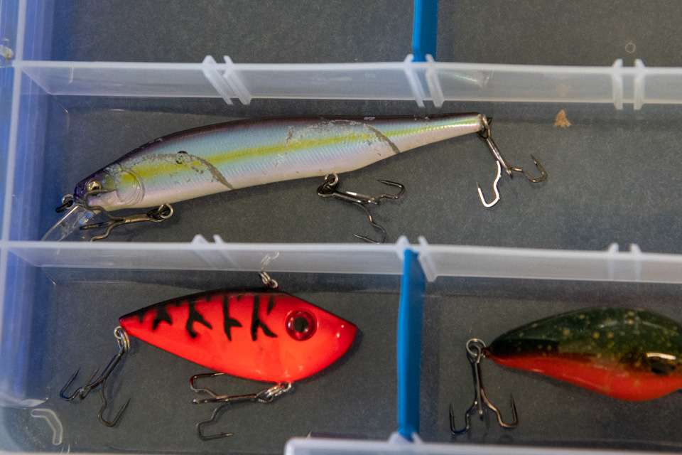 The Ito Shiner is placed in the fourth slot of the tacklebox.