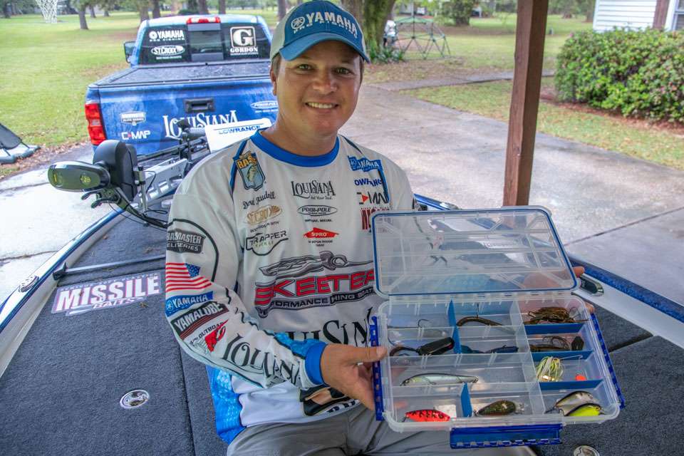 This collection of lures will allow a beginning angler to catch bass in pretty much every situation, Bassmaster Elite Series pro Derek Hudnall said.