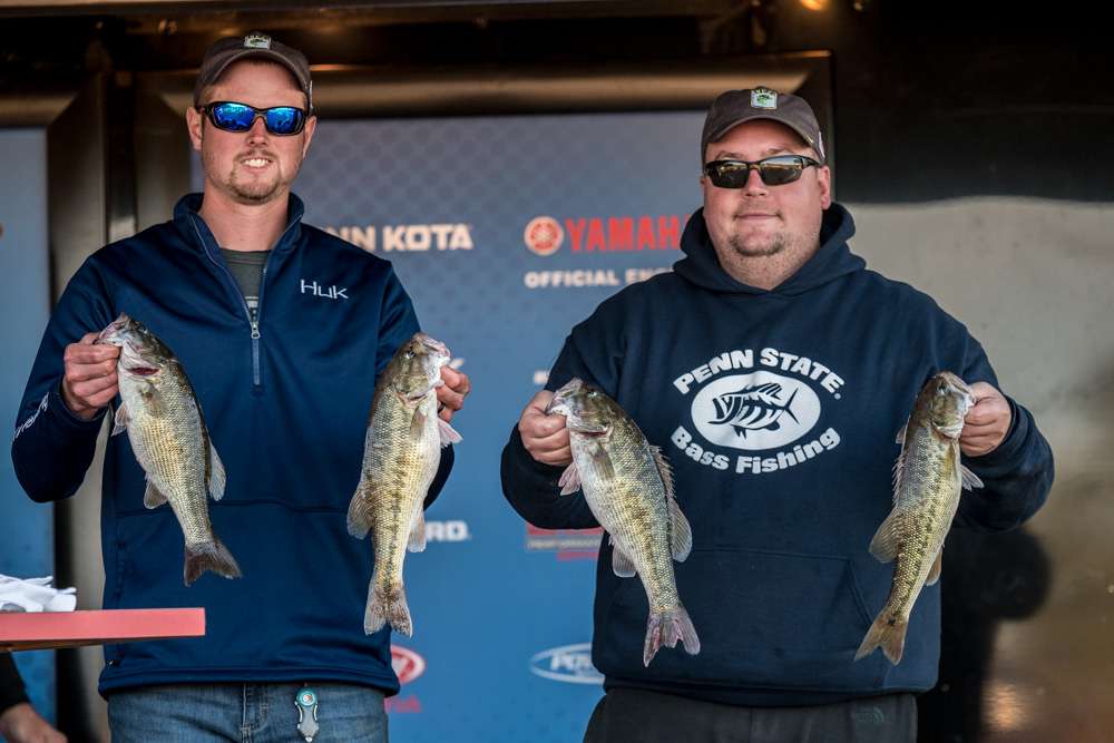 Aaron Green and Sean Cummins, Standing Stone Bassmasters (28th, 11 - 13)