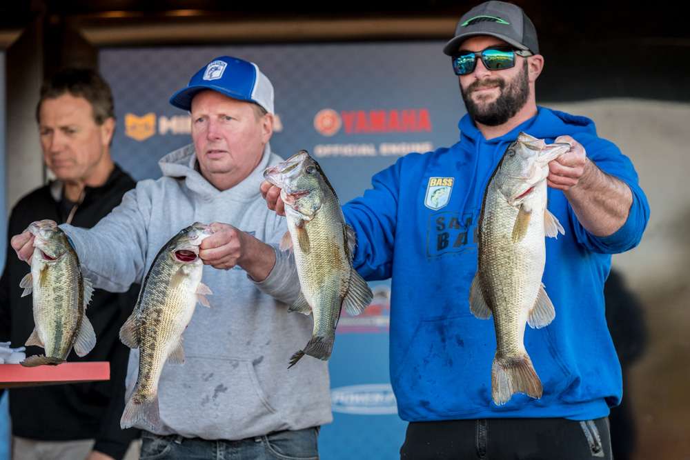 Chip Servant and Josh Cotier, Mass Bass Nation Classic Team Trail (6th, 14 - 7)