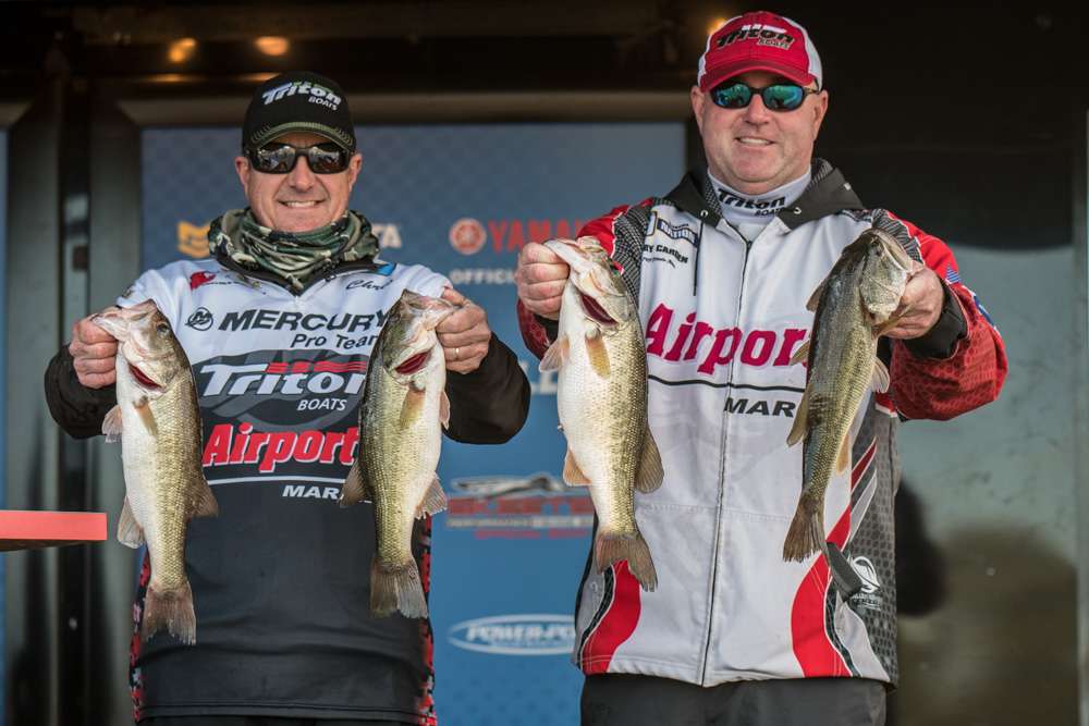 Chris Rutland and Coby Carden, Alabama Bass Trail (29th, 22 - 7)