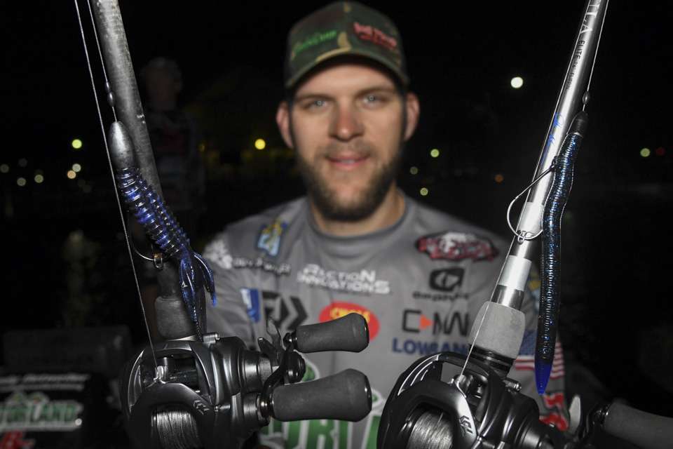 <b>Cody Detweiler - 8th place</b><br>
Cody Detweiler relied on a trio of lures. A Texas-rigged 4.2 Reaction Innovations Sweet Beaver, with 1.5-ounce weight and 4/0 Mustad Denny Brauer Grip-Pin Max Flippinâ Hook a top choice. So was a soft plastic stick bait with the same hook and 3/8-ounce weight.
