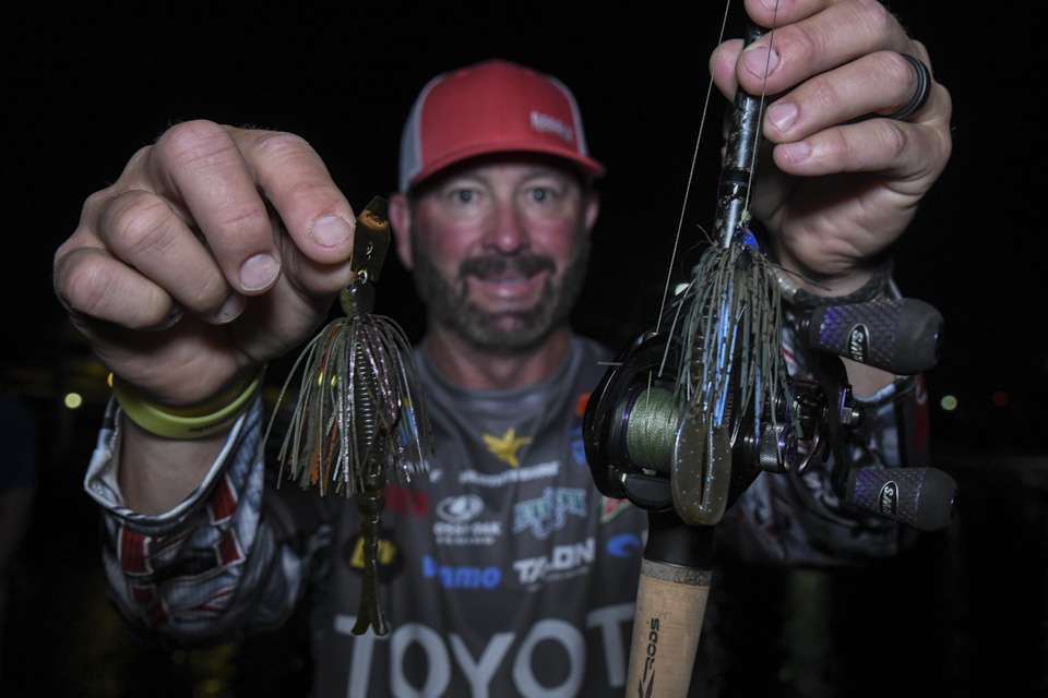 <b>Gerald Swindle - 7th place</b><br>
Gerald Swindle rotated through a crankbait, bladed jig and swim jig. That choice was a 3/8-ounce homemade version rigged with Zoom Z Craw trailer. He also used a 1/2-ounce Z-Man Evergreen Chatterbait Jack Hammer.
