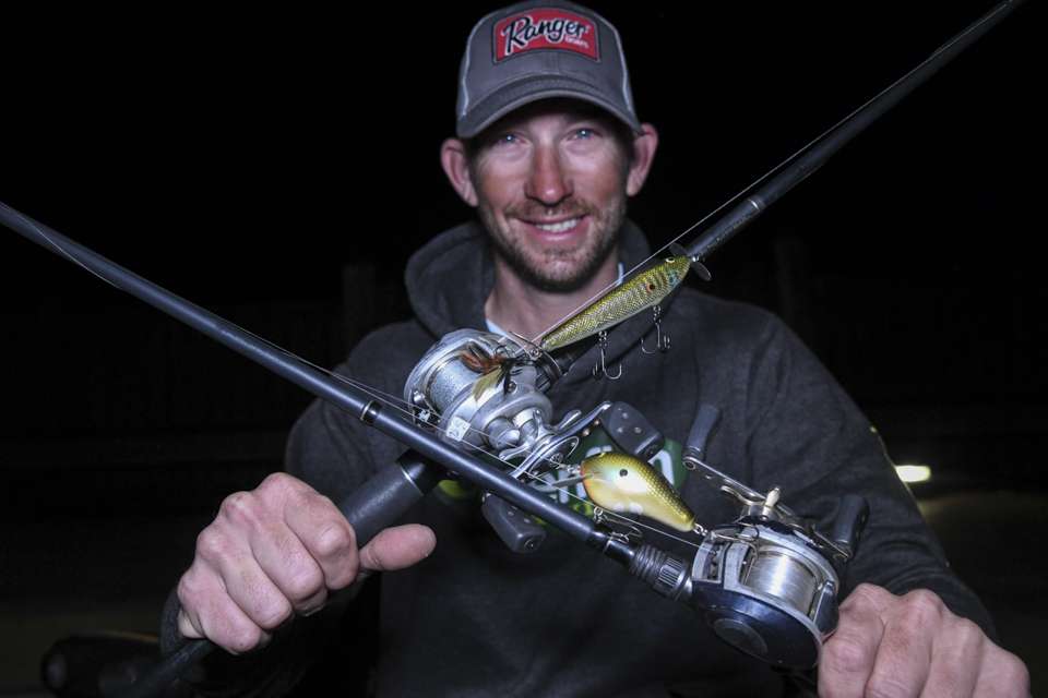 <b>Bryan New - 1st place</b><br> Bryan New chose a Greenfish Tackle G2 Squarebill, and Greenfish Tackle TAT prop bait for his hard bait lineup.  