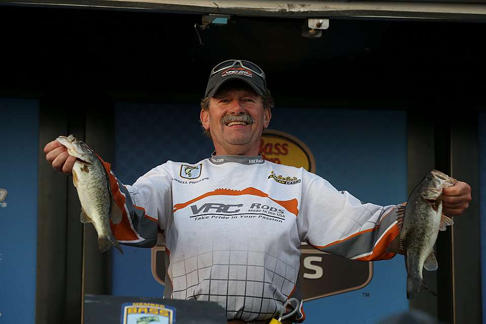 Russell Phillips, 8th place co-angler (21-9)