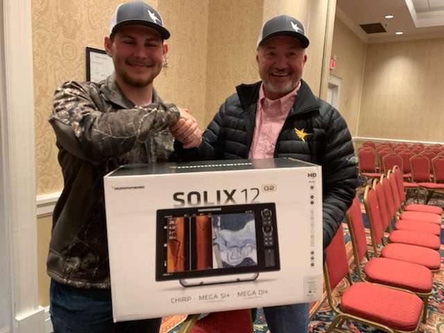 Bill Carson surprised a lucky angler with Solix 12 tonight. He had a note that said 