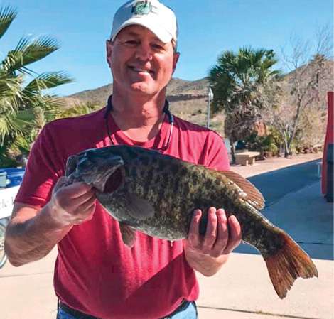7-4<br> Tim Myers <br> Lake Mohave, Nevada<br> 4-inch Berkley Power Worm 