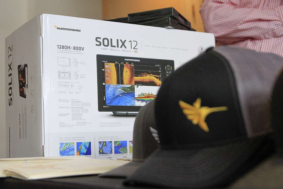 They also gave away a Humminbird Solix 12 unit to a lucky college participant today.