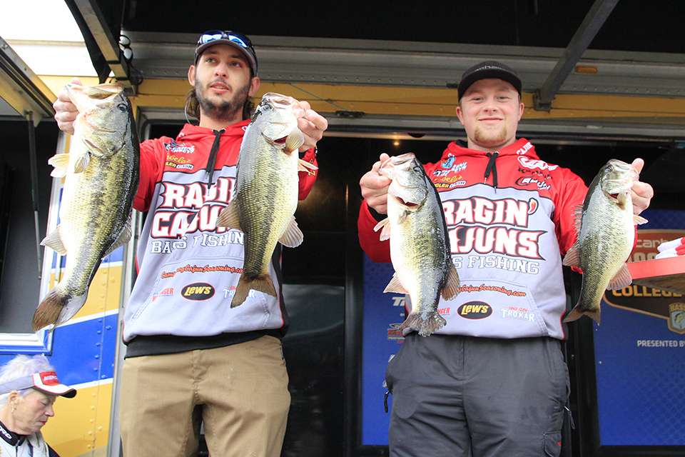 Charles Norris and Braxton Resweber of Louisiana-Lafayette (12th, 16-2)