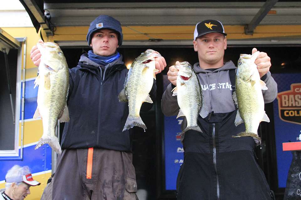 David Dueland  and Brayden Martin of Wallace State (32nd, 14-5)