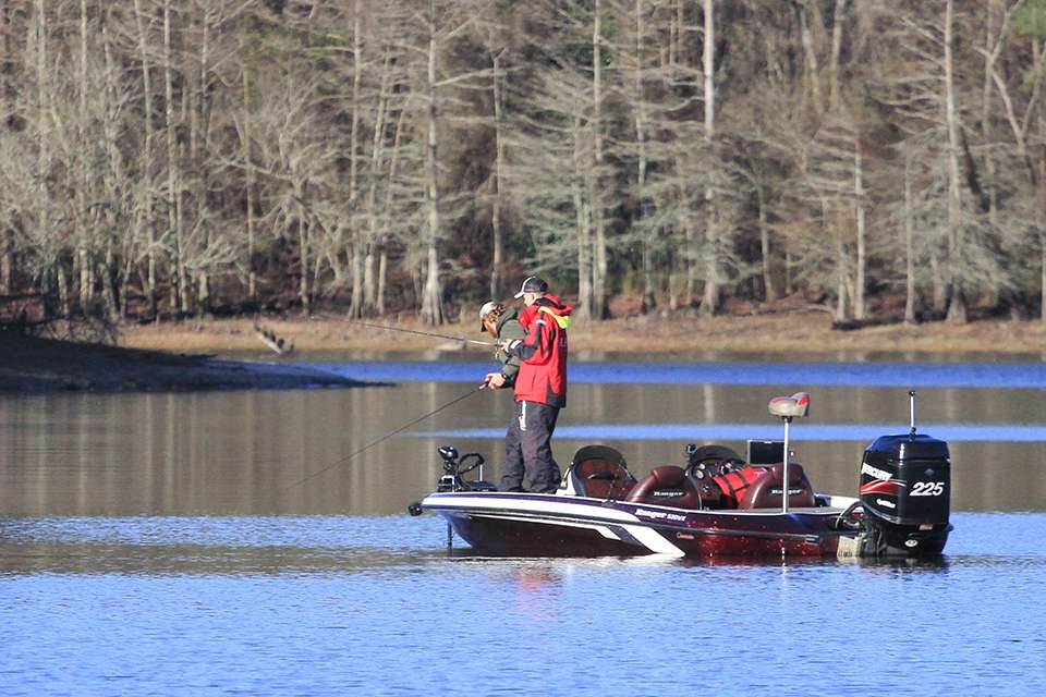 Here's a look at Day 2 of the Carhartt Bassmaster College Series Tour event presented by Bass Pro Shops at Toledo Bend starting with the 2nd place team of Ethan Shaw and Thad Simerly.