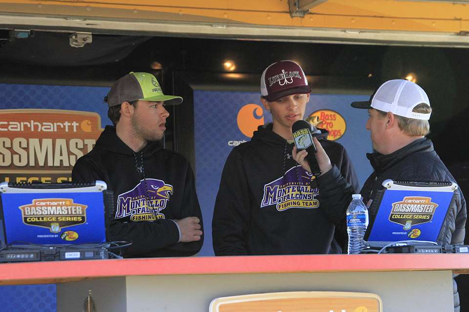 Cal Culpepper and Mason Waddell of Montevallo weighed 11-7, but yesterday had their weight DQ'd due to an honest mistake. Culpepper and Waddell spoke to the crowd and talked about it at weigh-in.