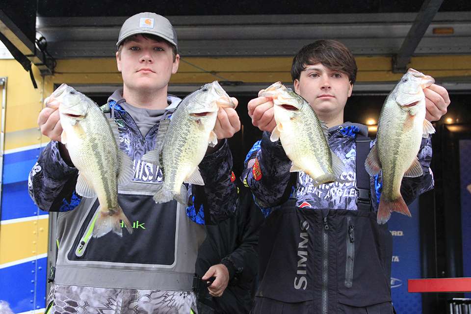 TJ Edwards and Houston Vaiden of North Mississippi (23rd, 8-14)