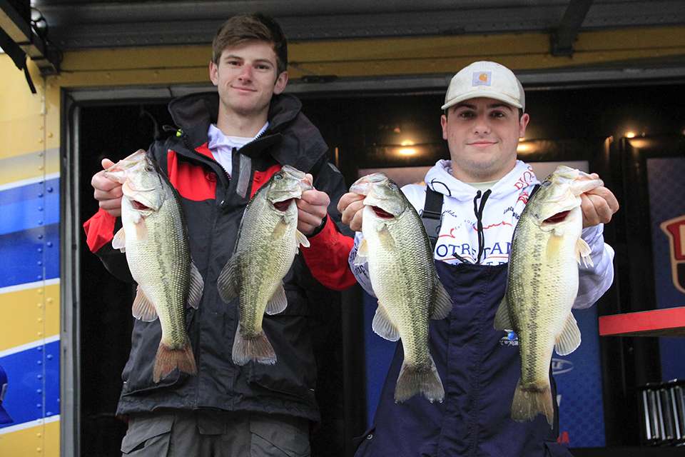 Bryant Martin and Grant Schexnailder of Notre Dame Fishing (9th, 13-5)