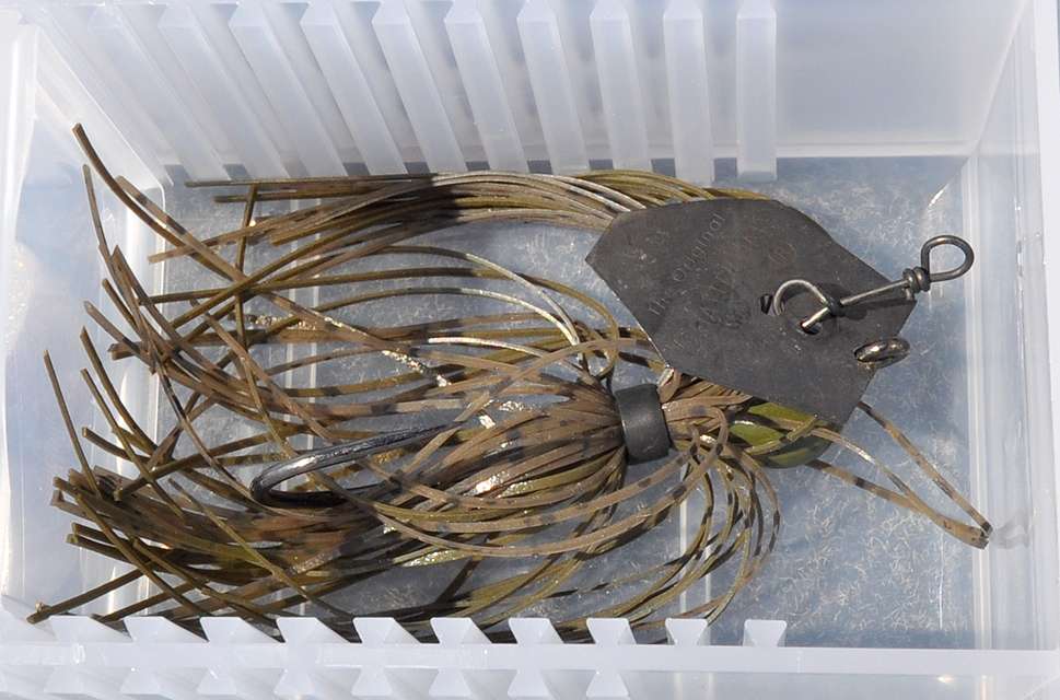 The bladed jig finds a home in the tacklebox.