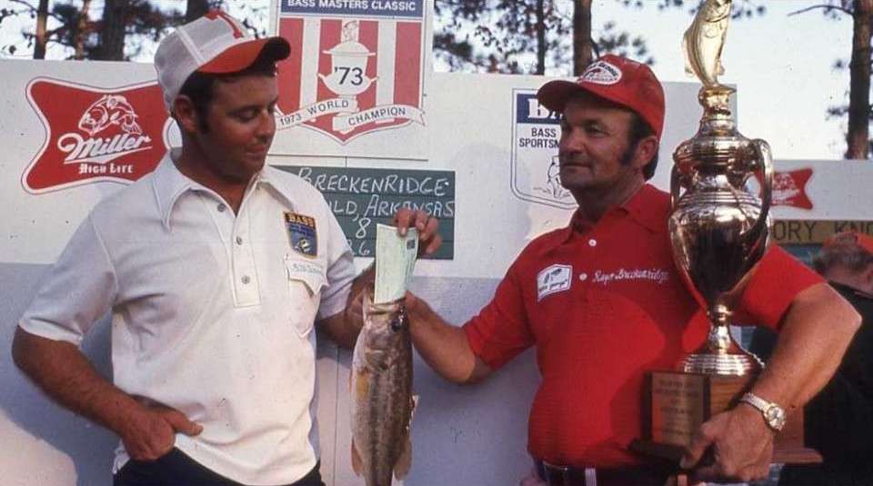 The next year, Rayo Breckenridge won the 1973 Classic held on Clarks Hill Reservoir in South Carolina. The 44-year-old cotton farmer from Arkansas won with 52-8. 