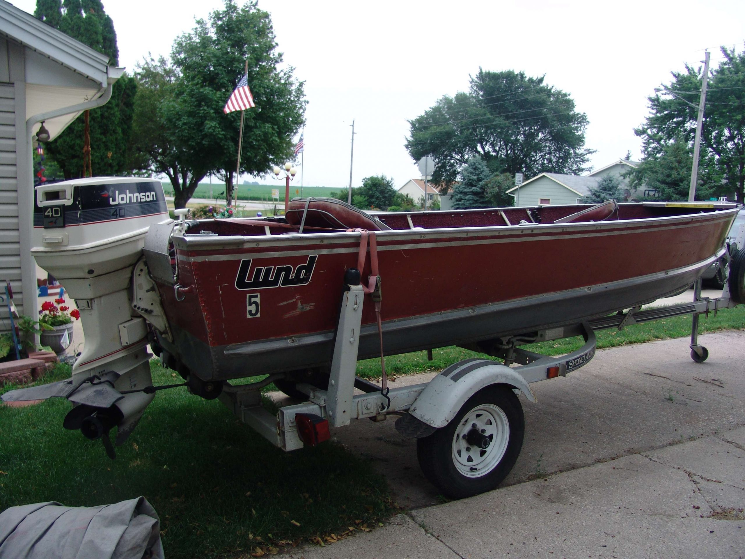 After my first boat was totaled in a car accident, I was able to make a modest upgrade to a 16-foot Lund with 40 hp Johnson on the back.