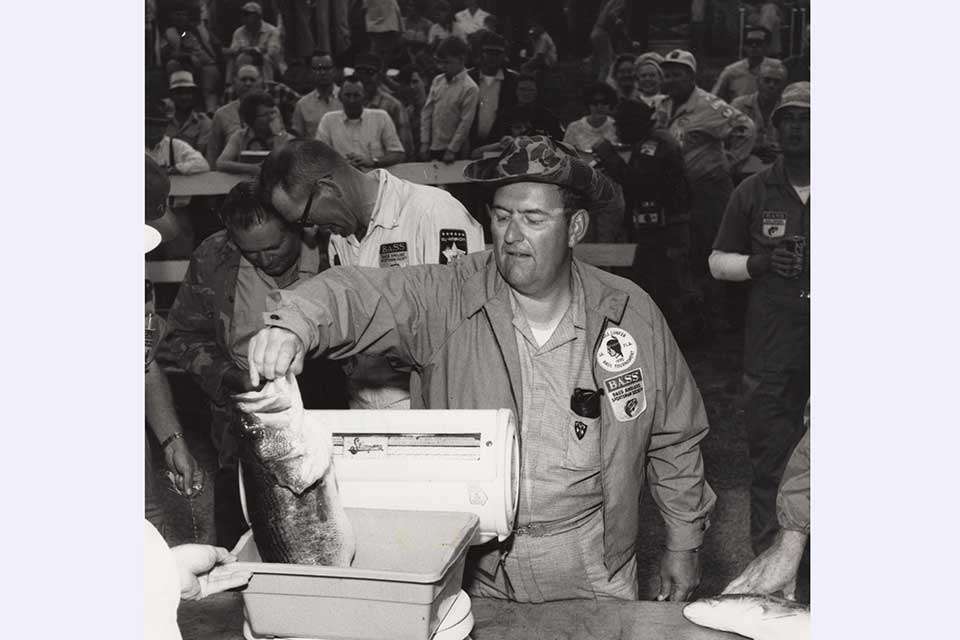 Before advertisers got involved, anglersâ clothing was adorned with a B.A.S.S. patch and, for those quick workers, the patch from the event was added.